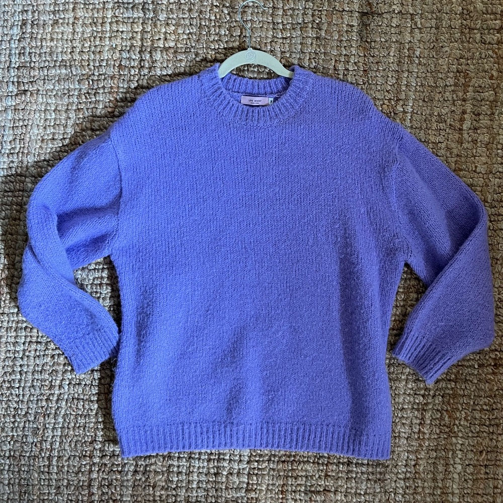 Love Moment lilac wool sweater bought from The Frankie Shop